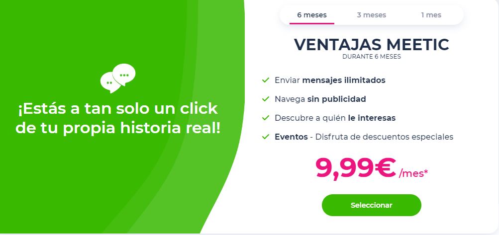 Cuanto cuesta meetic