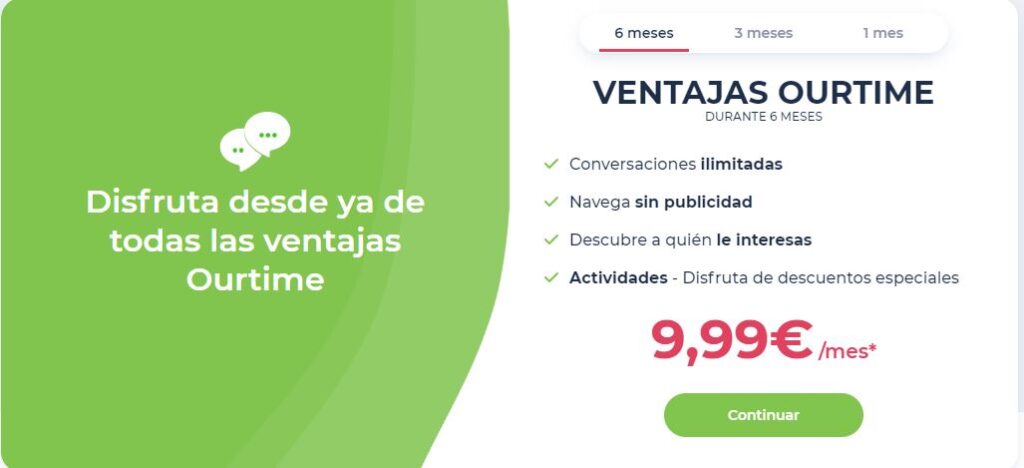 Cuanto cuesta ourtime