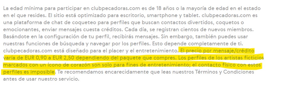 club pecadores perfiles falsos